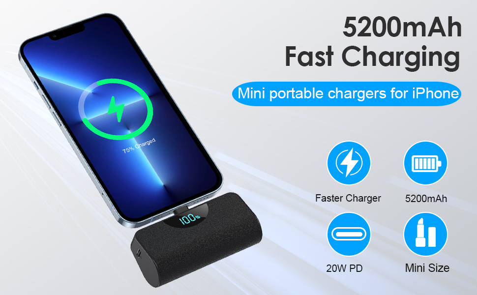 Portable charger for iPhone