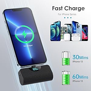 fast charging power bank for iPhone