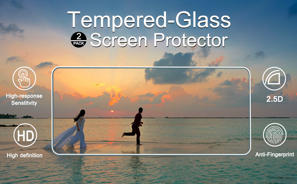 come with 2 pack tempered glass screen protector