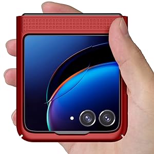 razr plus 2023 phone case with grid texture slim light hard shell cover