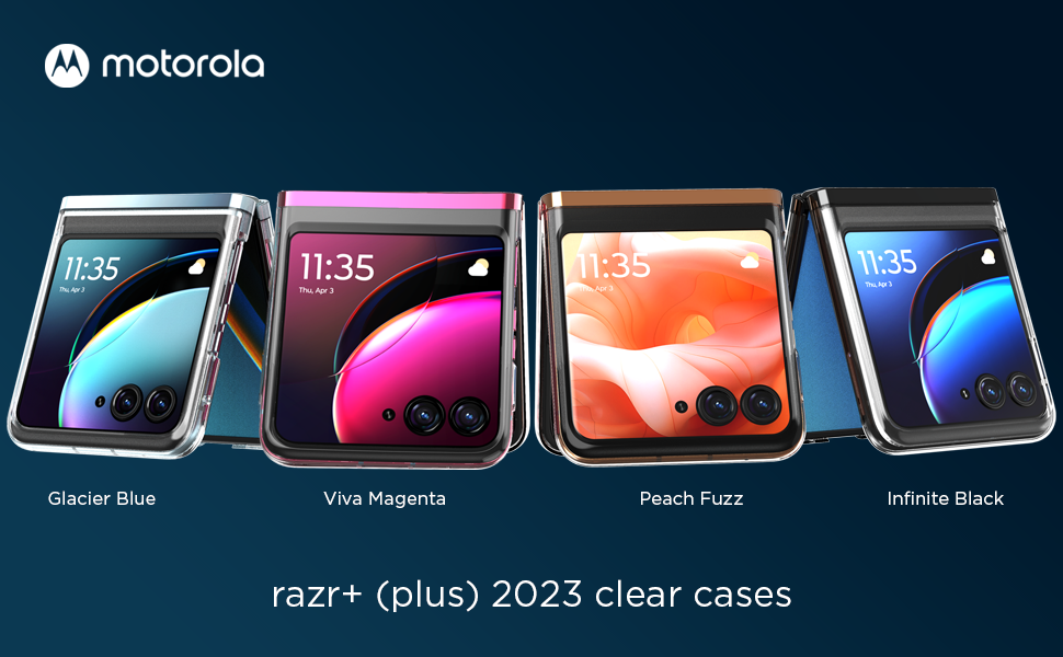 razr+ (plus) 2023 clear case by motorola