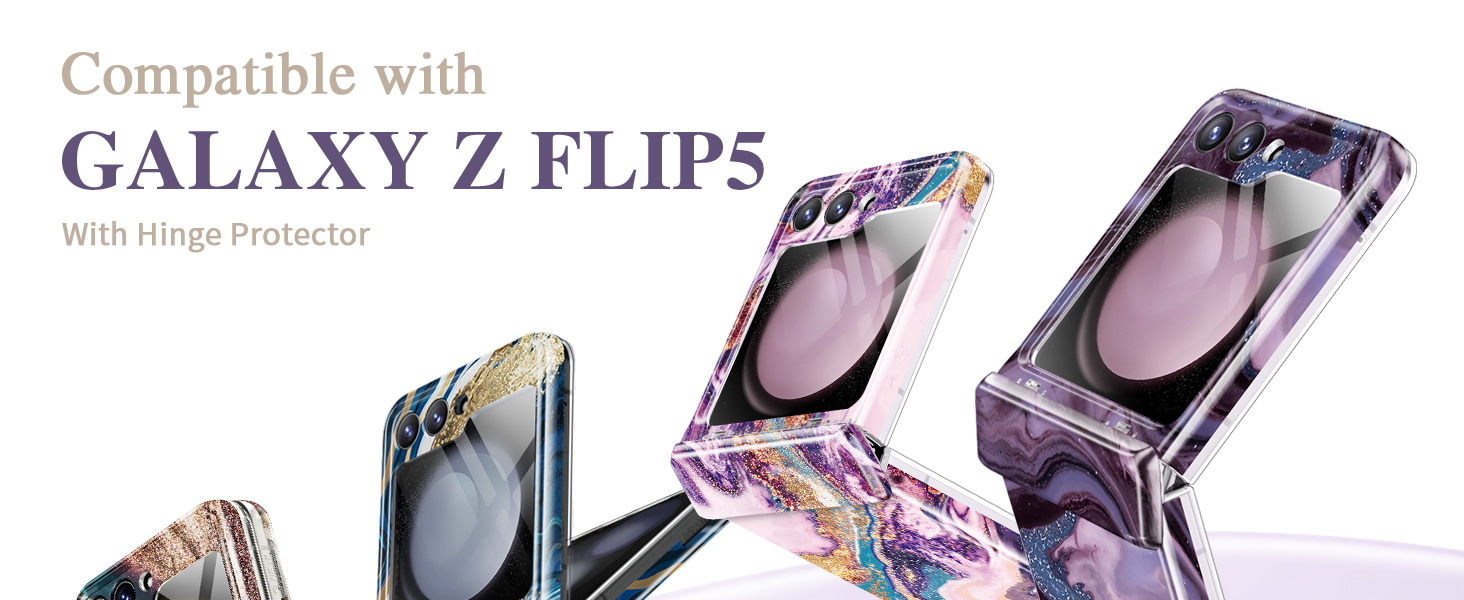  Galaxy Z Flip 5 Case with Hinge Protection