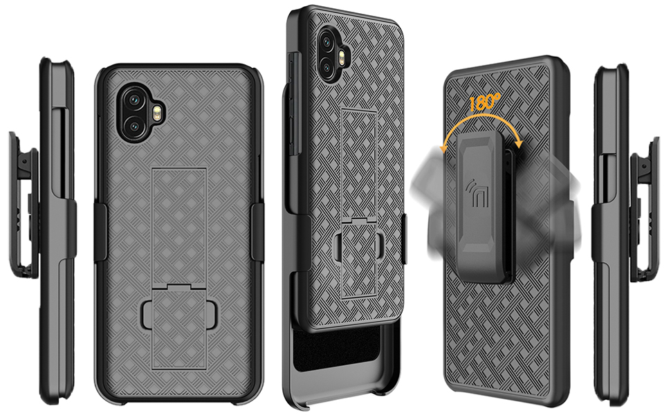 samsung galaxy xcover 6 pro case secure strong clip holster holder ratchet turn different positions