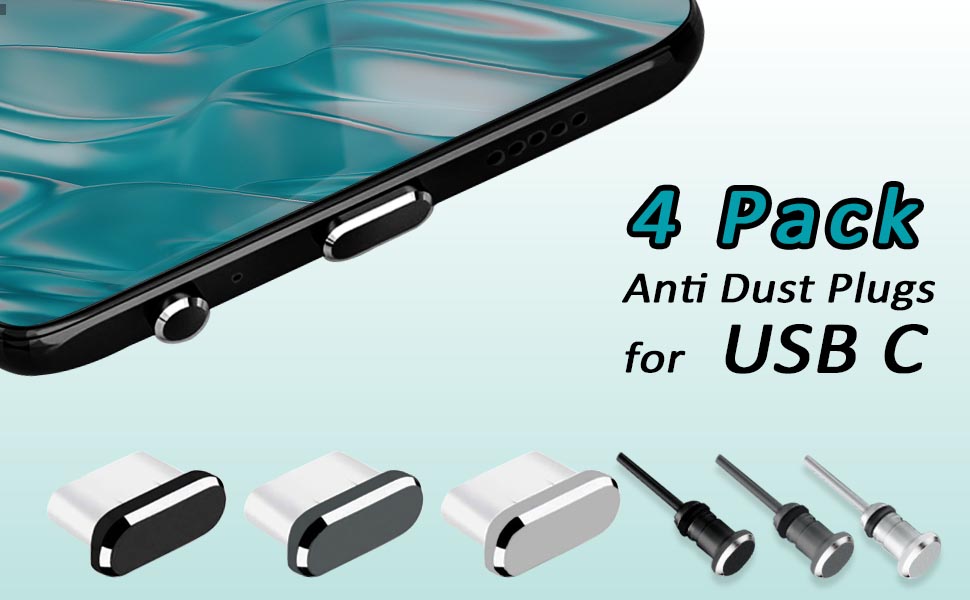 Fanoshon USB c dust plugs silicone set