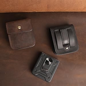 Leather Phone Pouch for Samsung Z Flip Phones